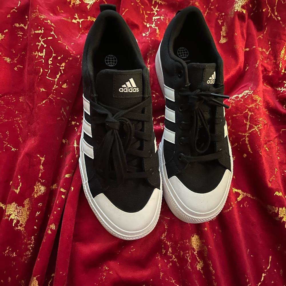 adidas Black and White Women's Shoes - Picture 4 of 5
